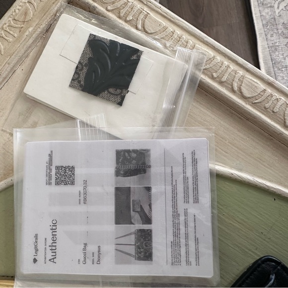 Authentic Gucci Dionysus GG Supreme Arabesque Chain Shoulder Bag Navy Blue - Picture 9 of 13